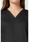 Black - Cherokee Cherokee WW Revolution Women's Scrub Top - Detail 2 View