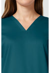 Caribbean Blue - Cherokee Cherokee WW Revolution Women's Scrub Top - Detail 2 View