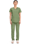 Celery Green - Cherokee Cherokee WW Revolution Women's Scrub Top - Detail 1 View