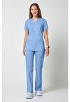 Ciel Blue - Cherokee Cherokee WW Revolution Women's Scrub Top - Detail 1 View