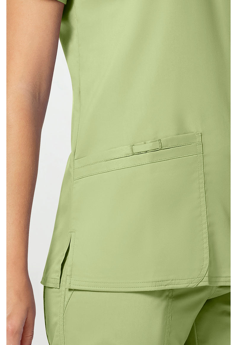 Cucumber - Cherokee Cherokee WW Revolution Women's Scrub Top - Detail 3 View