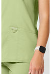 Cucumber - Cherokee Cherokee WW Revolution Women's Scrub Top - Detail 4 View