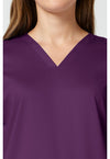 Eggplant - Cherokee Cherokee WW Revolution Women's Scrub Top - Detail 2 View