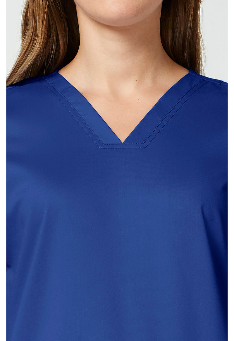 Galaxy Blue - Cherokee Cherokee WW Revolution Women's Scrub Top - Detail 2 View