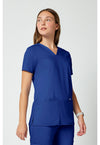 Galaxy Blue - Cherokee Cherokee WW Revolution Women's Scrub Top - Right Side View