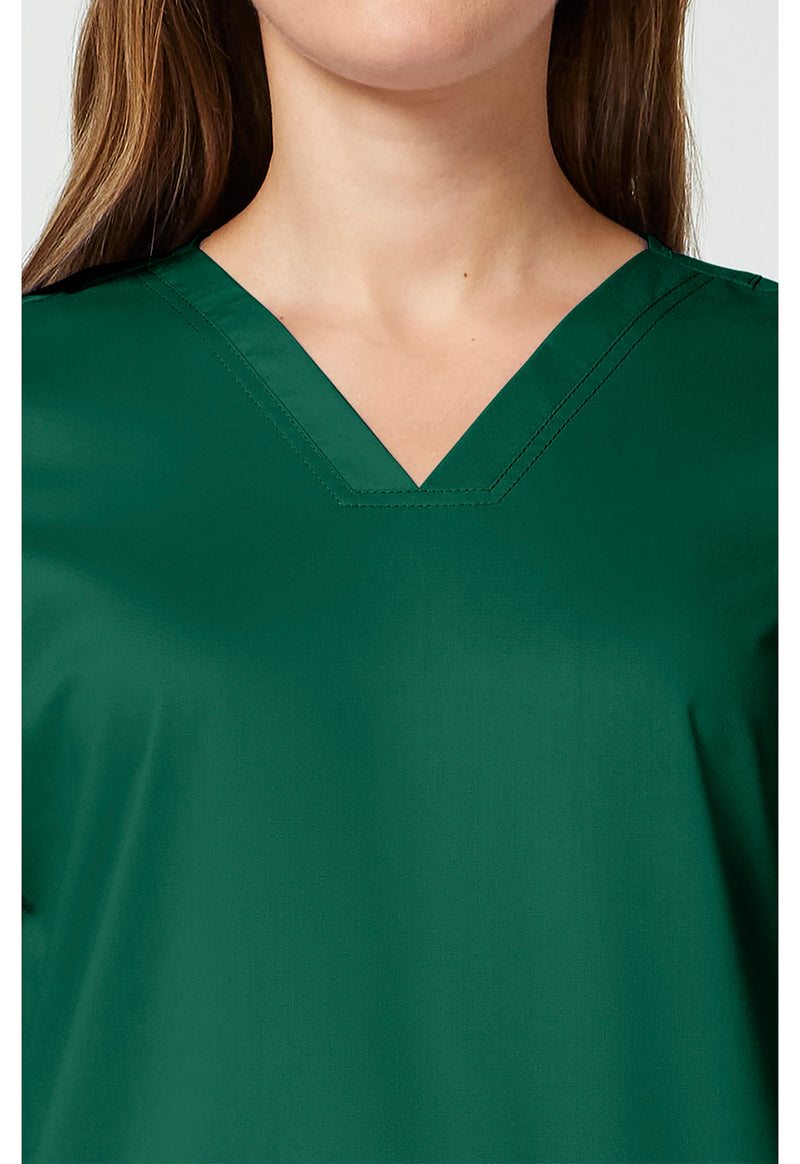 Hunter Green - Cherokee Cherokee WW Revolution Women's Scrub Top - Detail 2 View