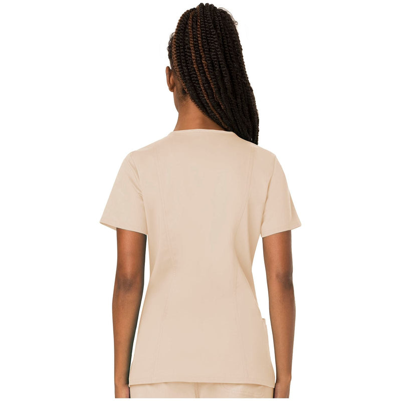 khaki - V-Neck Top