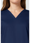 Navy - Cherokee Cherokee WW Revolution Women's Scrub Top - Detail 2 View