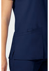 Navy - Cherokee Cherokee WW Revolution Women's Scrub Top - Detail 3 View