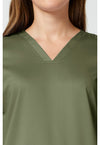 Olive - Cherokee Cherokee WW Revolution Women's Scrub Top - Detail 2 View