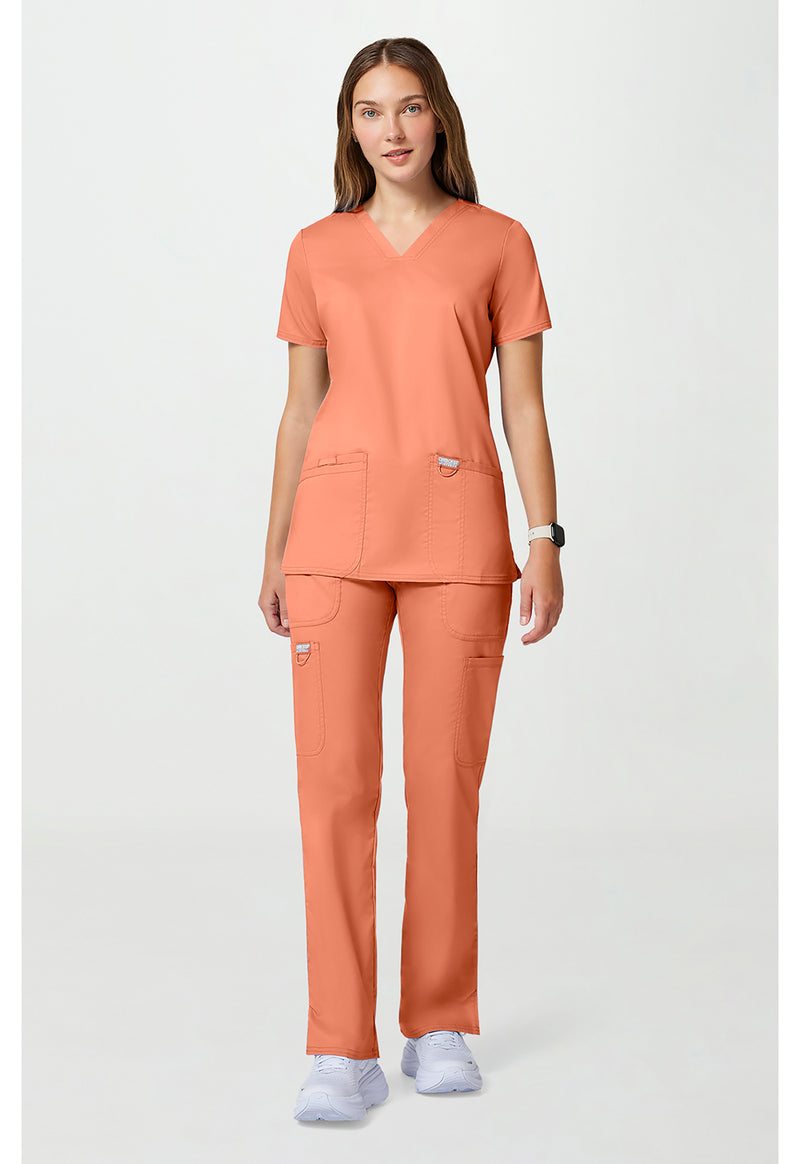 Papaya Juice - Cherokee Cherokee WW Revolution Women's Scrub Top - Detail 1 View