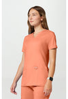 Papaya Juice - Cherokee Cherokee WW Revolution Women's Scrub Top - Left Side View