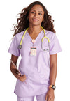 Purple Freesia - Cherokee Cherokee WW Revolution Women's Scrub Top - Detail 2 View