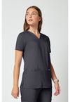 Pewter - Cherokee Cherokee WW Revolution Women's Scrub Top - Right Side View
