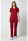 Red - Cherokee Cherokee WW Revolution Women's Scrub Top - Detail 1 View