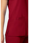 Red - Cherokee Cherokee WW Revolution Women's Scrub Top - Detail 3 View