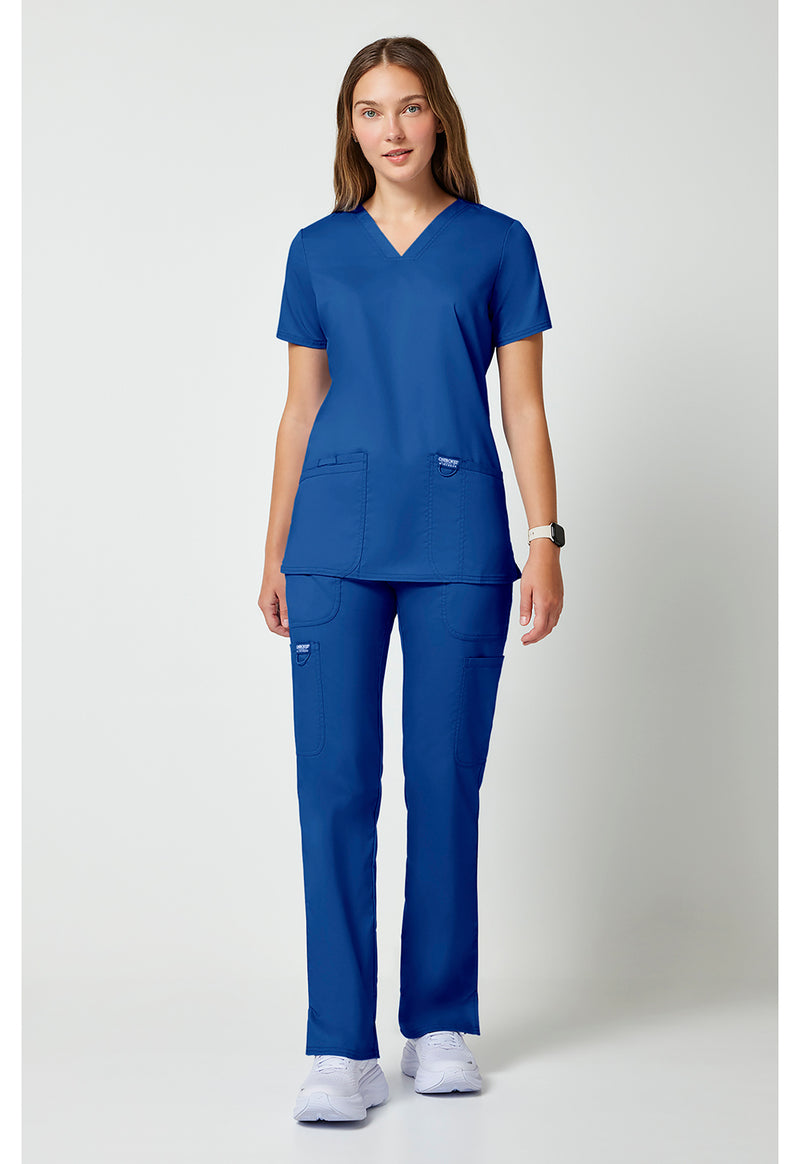 Royal - Cherokee Cherokee WW Revolution Women's Scrub Top - Detail 1 View