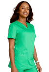 Sparkling Jade - Cherokee Cherokee WW Revolution Women's Scrub Top - Right Side View