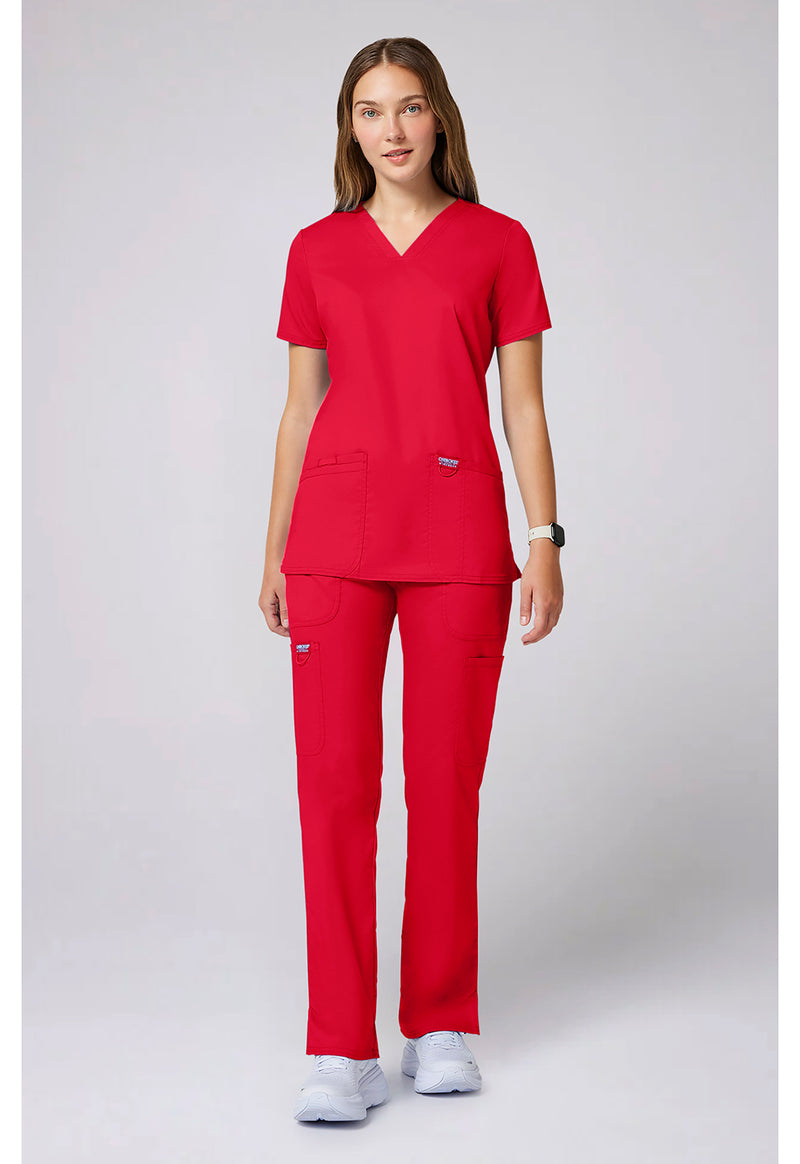 Sweet Paprika - Cherokee Cherokee WW Revolution Women's Scrub Top - Detail 1 View