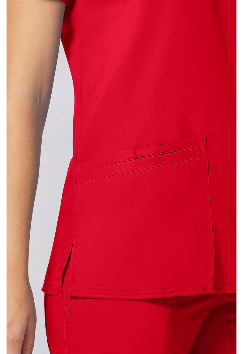 Sweet Paprika - Cherokee Cherokee WW Revolution Women's Scrub Top - Detail 3 View