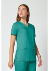 Soft Marine - Cherokee Cherokee WW Revolution Women's Scrub Top - Right Side View