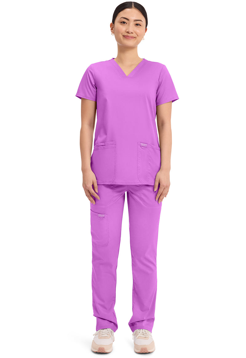 Sweet Berry - Cherokee Cherokee WW Revolution Women's Scrub Top - Detail 1 View