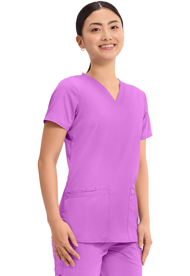 Sweet Berry - Cherokee Cherokee WW Revolution Women's Scrub Top - Right Side View