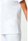 White - Cherokee Cherokee WW Revolution Women's Scrub Top - Detail 4 View