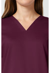Wine - Cherokee Cherokee WW Revolution Women's Scrub Top - Detail 2 View