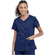 Snap Front V-Neck Top