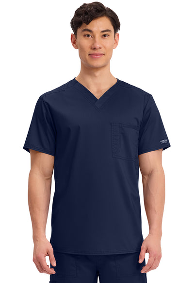 Unisex 1 Pocket Tuckable V-Neck Scrub Top