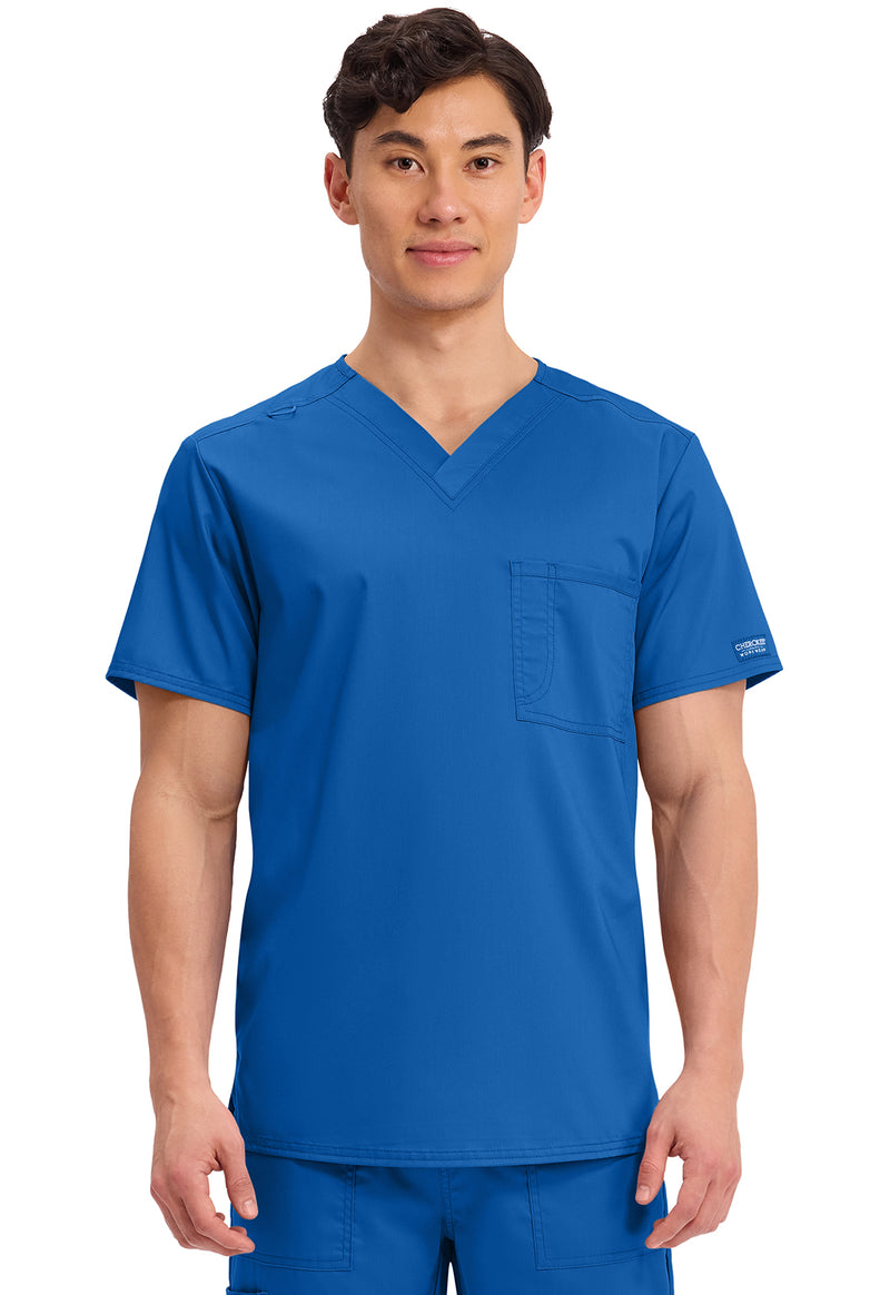 Royal - Cherokee WW Revolution Unisex Scrub Top - Front View