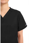 Black - Cherokee Cherokee WW Revolution Unisex Scrub Top - Detail 2 View