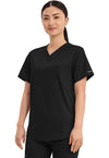 Black - Cherokee Cherokee WW Revolution Unisex Scrub Top - Left Side View