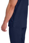 Navy - Cherokee Cherokee WW Revolution Unisex Scrub Top - Detail 4 View