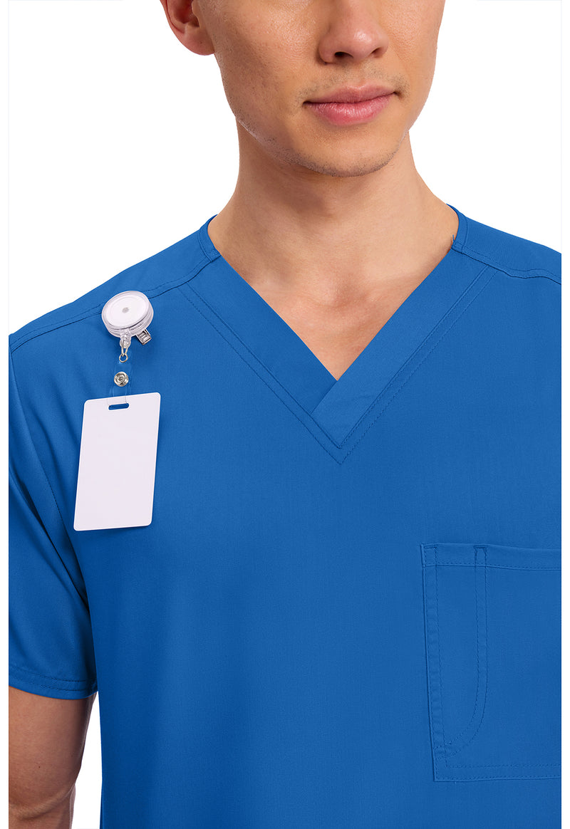 Royal - Cherokee Cherokee WW Revolution Unisex Scrub Top - Detail 2 View