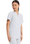 White - Cherokee Cherokee WW Revolution Unisex Scrub Top - Right Side View