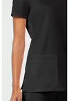 Black - Women's V-Neck Scrub Top (View 3)
