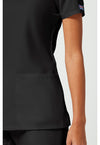 Black - Women's V-Neck Scrub Top (View 4)