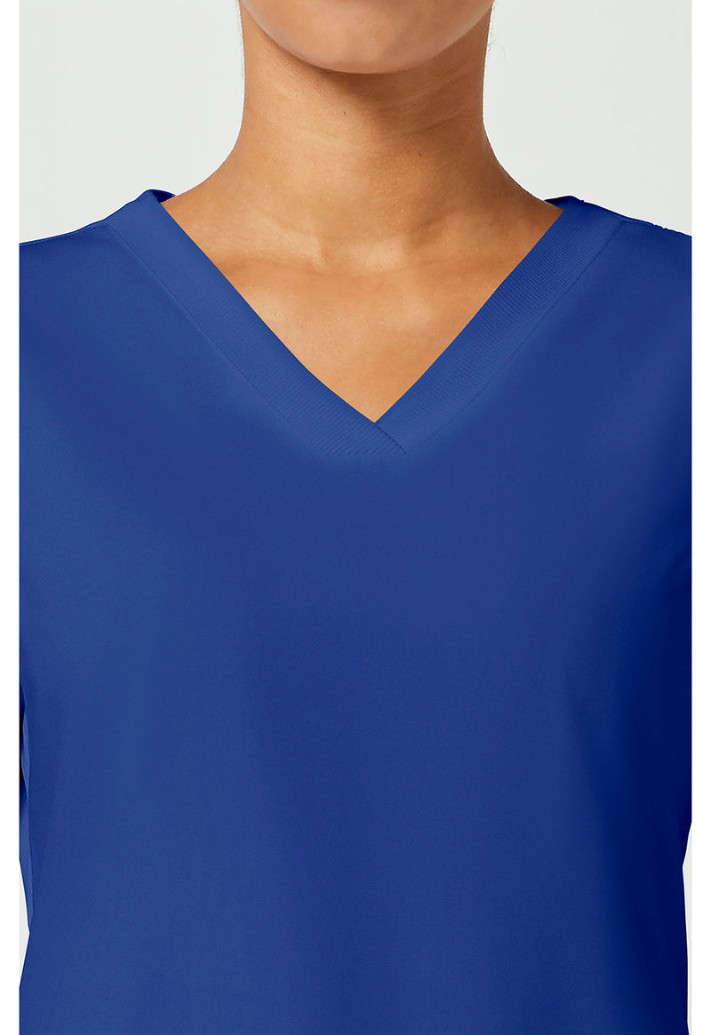 Galaxy Blue - Women's V-Neck Scrub Top (View 2)