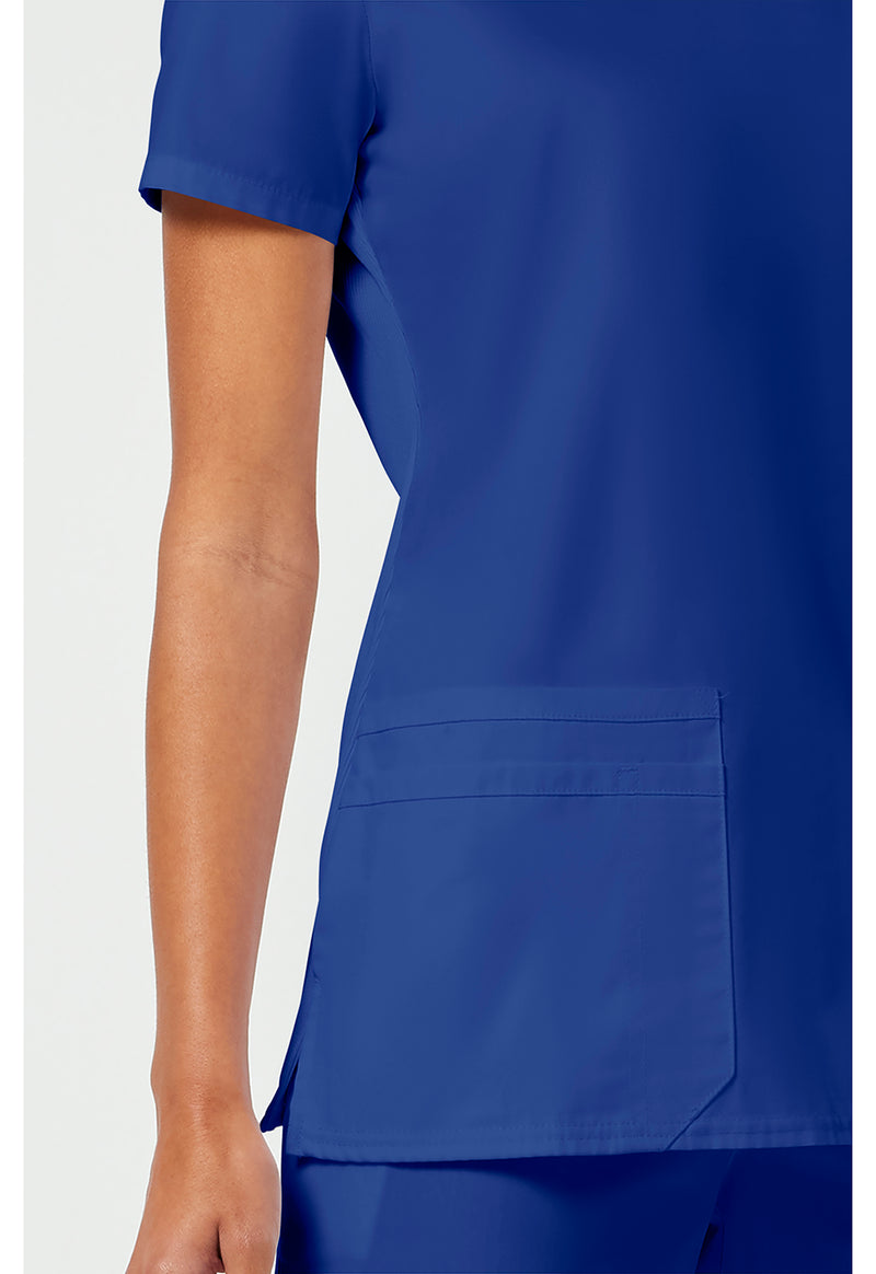 Galaxy Blue - Women's V-Neck Scrub Top (View 3)