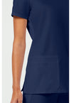 Navy - Women's V-Neck Scrub Top (View 3)