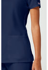Navy - Women's V-Neck Scrub Top (View 4)