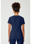 Navy - Cherokee WW Originals Women Scrub Top - Back View