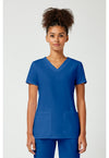 Royal - Cherokee WW Originals Women Scrub Top - Front View