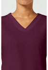 Wine - Women's V-Neck Scrub Top (View 2)