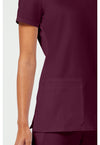 Wine - Women's V-Neck Scrub Top (View 3)