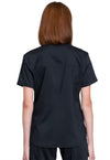 Black - Cherokee WW Revolution Women's Scrub Top - Back View