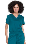 Caribbean Blue - Cherokee Cherokee WW Revolution Women's Scrub Top - Detail 1 View