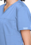 Ciel Blue - Cherokee Cherokee WW Revolution Women's Scrub Top - Detail 2 View